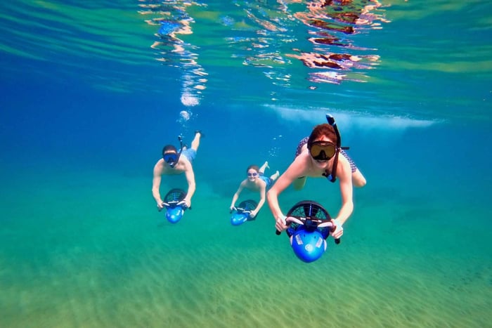 Wailea Beach: Geführte Sea-Scooter-Schnorcheltour