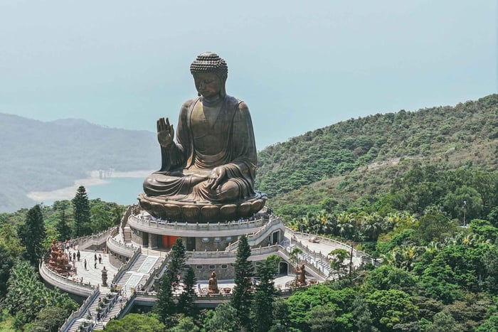 Hong Kong: Lantau, Big Buddha en Tai O-tour met privébus