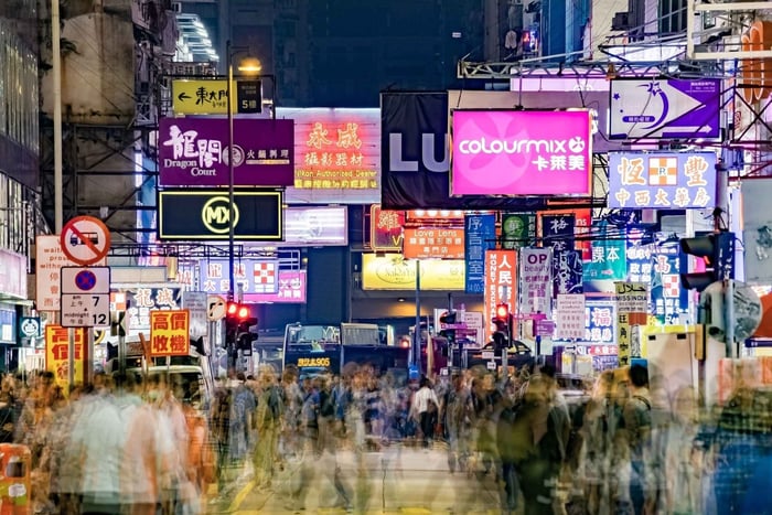 Mong Kok (Kowloon) Gatumarknader Privat tur till fots