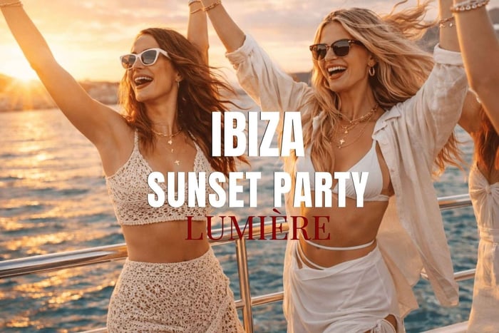 Ibiza-Formentera: Sunset Boat Party met drankjes en eten