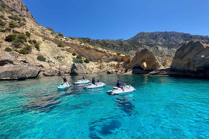 Jetskitocht naar Atlantis Ibiza (Sa Pedrera) vanuit San Antonio