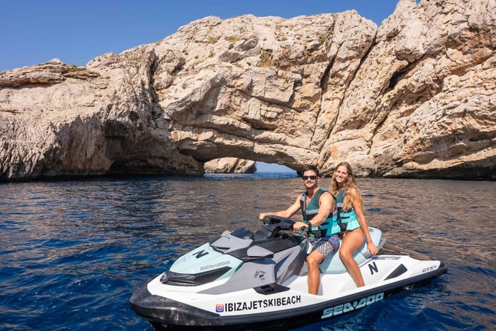 JET SKI TOUR to Margarita Island From San Antoni IBIZA
