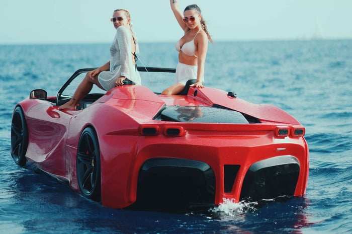 JetCar Excursion - Super Sports SVJ or SF90 Water in Ibiza