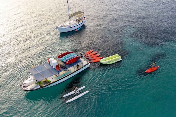 Private Boat Trip, Open Bar Tapas & Free Water Sports