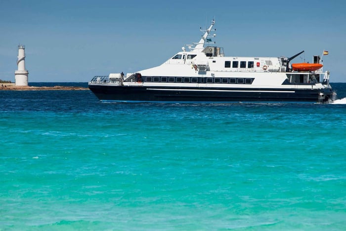 Formentera: Ingresso de ida e volta de ferry a partir de Ibiza