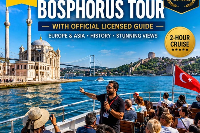 Istanbul : croisière sur le Bosphore avec un guide touristique officiel agréé