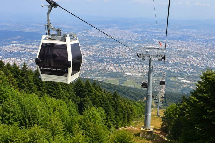 Depuis Istanbul : excursion guidée à Bursa et Yalova avec téléphérique