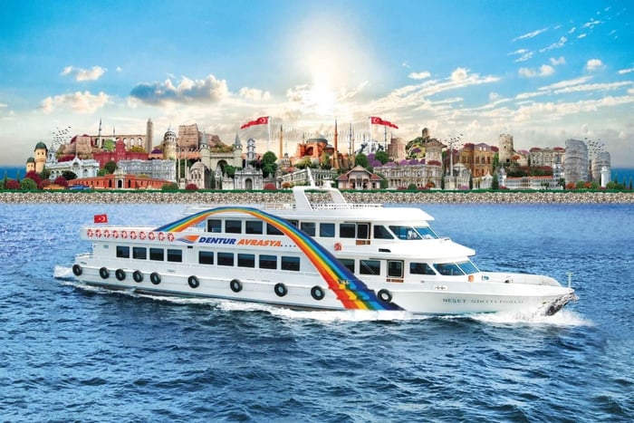 Istanbul: Bosporos-cruise fra Europa eller Asia og lydguide