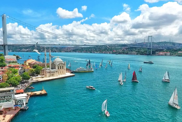 Istanbul: Sightseeing-bådtur på Bosporus med mulighed for at se solnedgangen