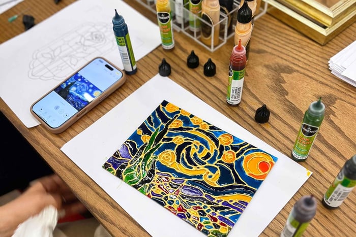 Istanbul : Atelier de peinture sur vitrail avec des collations
