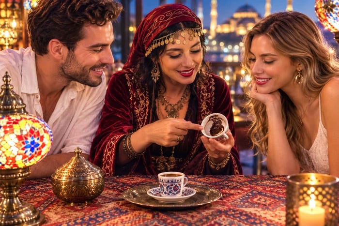 Istanboel: toekomst voorspellen met Turks koffie