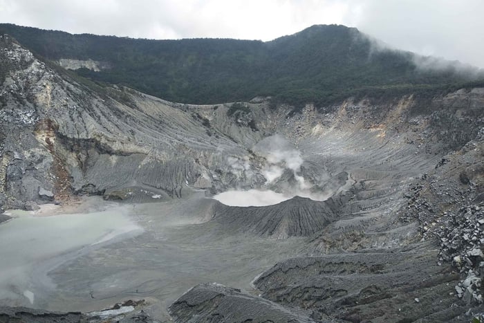 Jakarta : volcan, sources chaudes, usine de thé, rizières et café