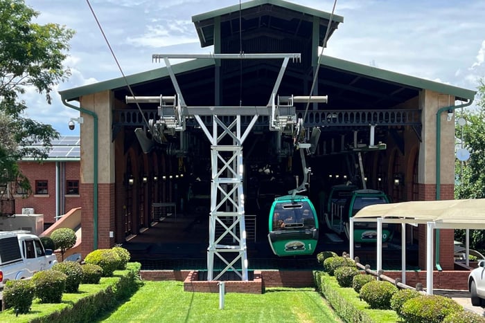 Johannesburg: Halvdagstur med taubane og lunsjcruise