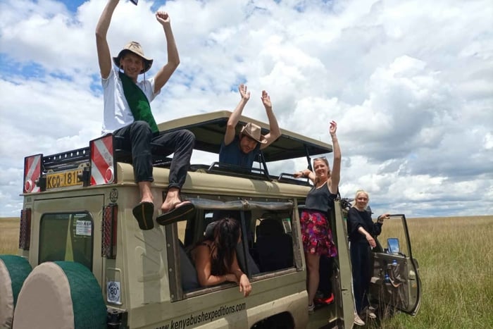 Halvdags safari i Nairobis nationalpark