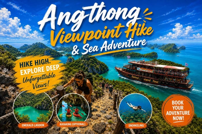 Ko Samui: tour en barco por el Parque Nacional Marino de Ang Thong con almuerzo