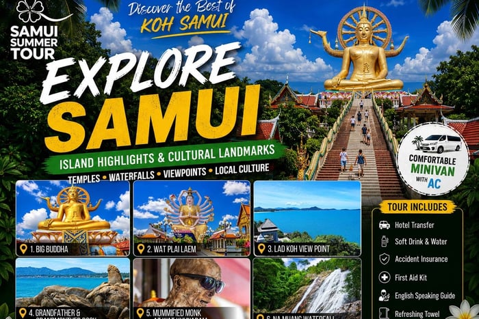 Big Buddha, Waterfalls & Island Highlights