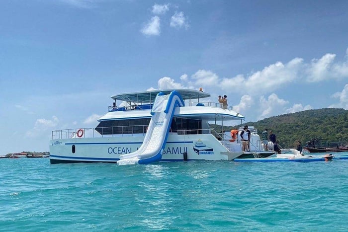 catamarán a Koh Tan e isla Pig con traslado