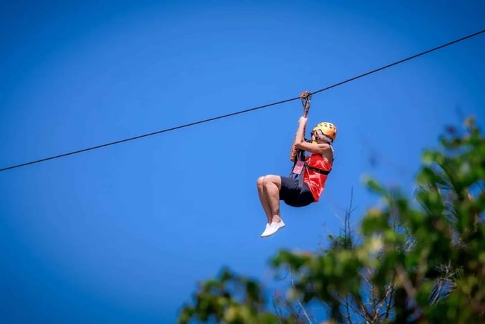 Tirolina y aventura en Samui en Lipa Noi, isla de Ko Samui