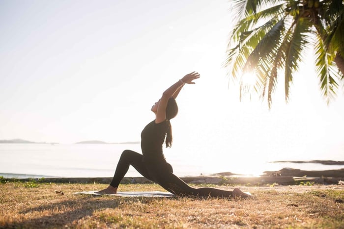 Sunrise and Sunset Beach Yoga Class