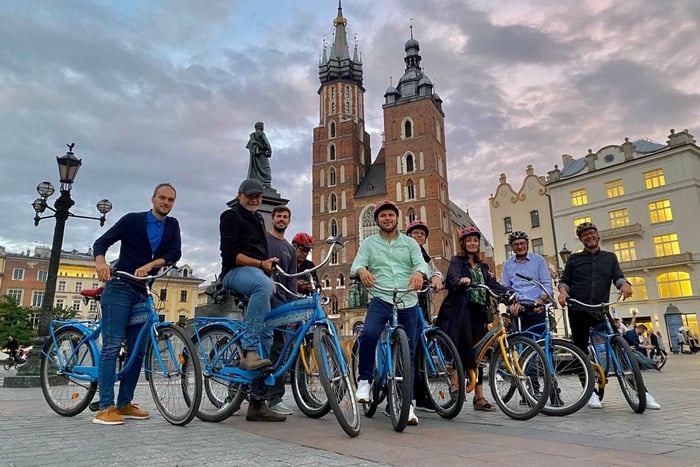 Krakau: hoogtepunten van Krakau per fiets - kleine groep