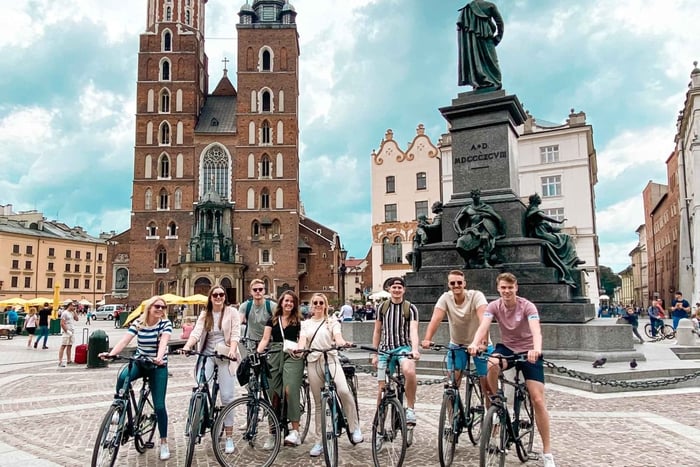 Krakau: Complete fietstocht met alle hoogtepunten