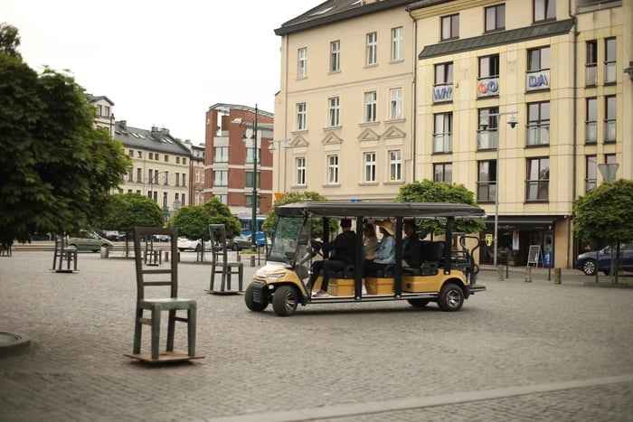 Krakau: tour met golfkarretje langs filmlocaties van Schindlers Lijst