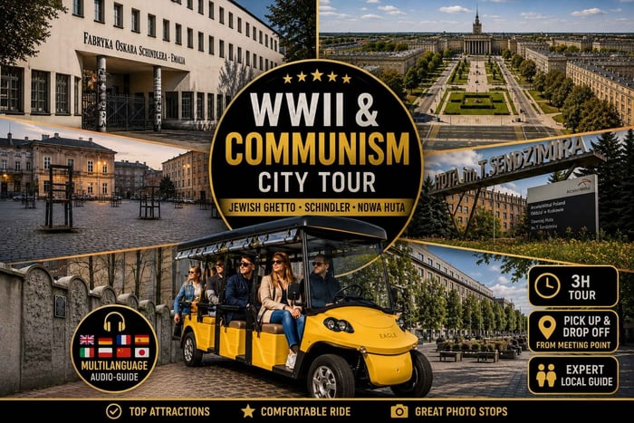 WWII Ghetto, Schindler & Communism Golf Cart Tour