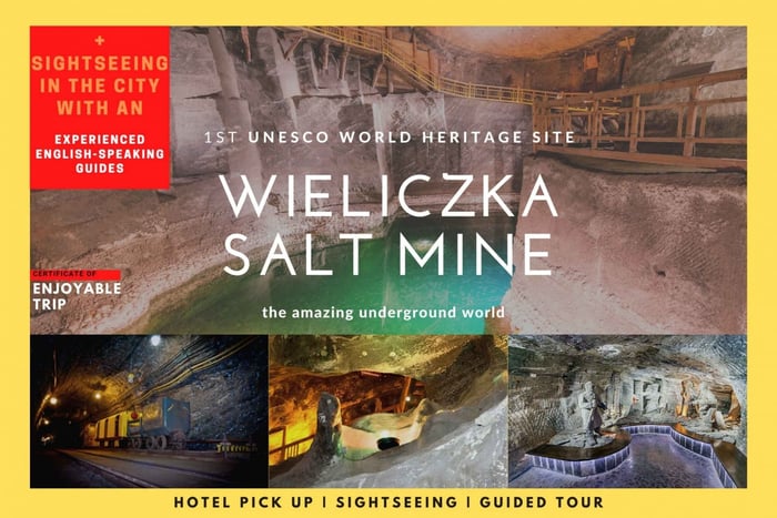 Da Cracovia: tour guidato alla miniera di sale di Wieliczka con prelievo in hotel