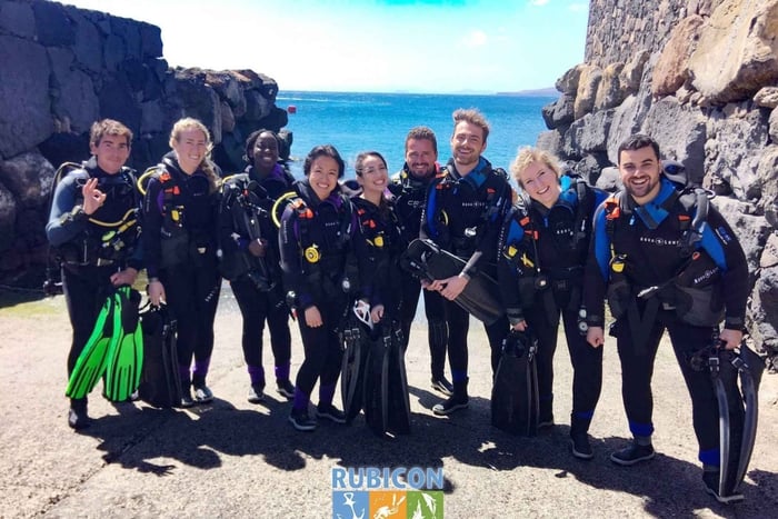 Diving baptism in Playa Blanca