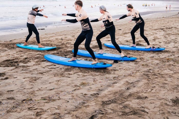 Group Surf Lessons in Lanzarote, learn with a local team