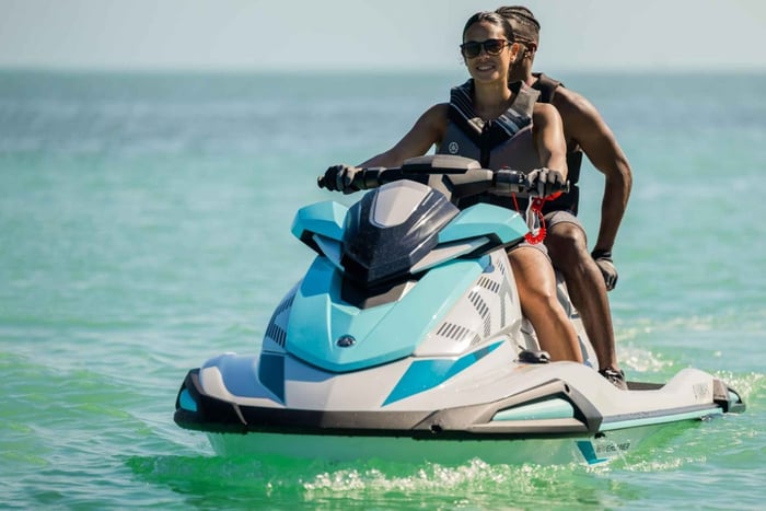Jet ski safari from Puerto Calero to Papagayo Beach