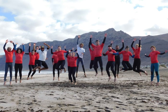 Kalufa Surf school in Caleta de Famara, Lanzarote