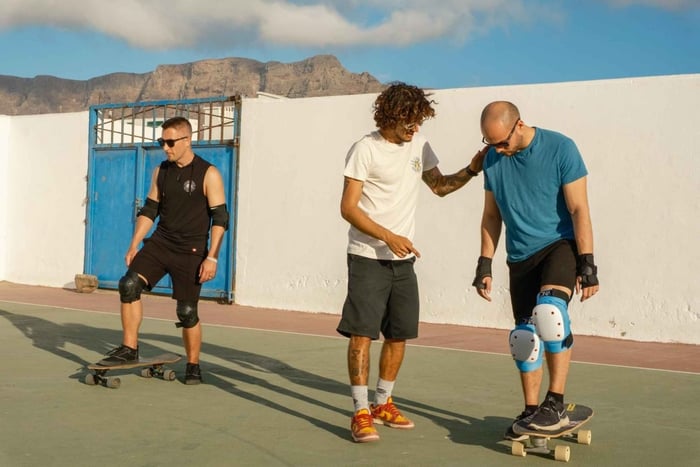 Surfskate lesson in Lanzarote | La Cabra Surf School