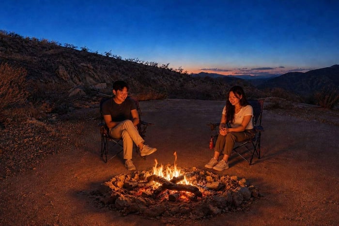 Zonsondergang in Death Valley, sterrenkijken en kampvuurtour
