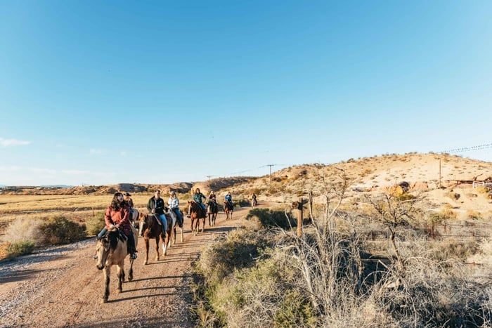 From Las Vegas: Desert Sunset Horseback Ride with BBQ Dinner