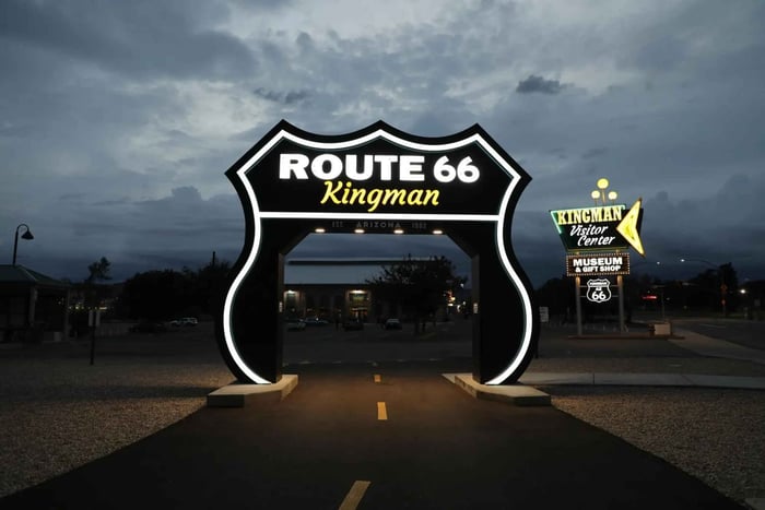 Från Las Vegas: Guidad tur till historiska platser längs Route 66