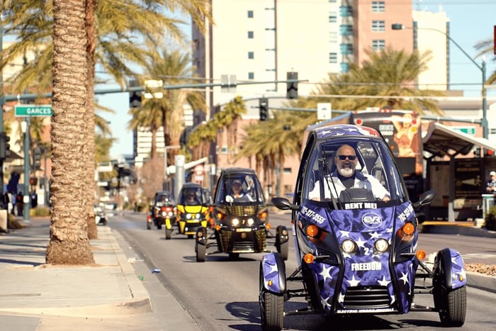 Las Vegas: Electric Vegas Rentals på Las Vegas Strip