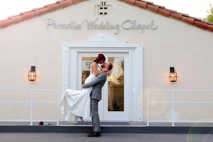 Las Vegas: Paradise Wedding Chapel Quickie Sign & Go Bruiloft