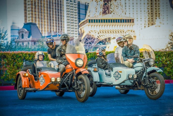 Las Vegas: Privat 2 timmars guidad Sidecar Tour med dryck