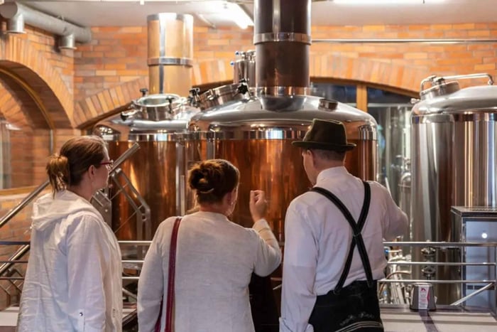 Riga: Brewery Tour with Beer and Riga Balsam Tasting
