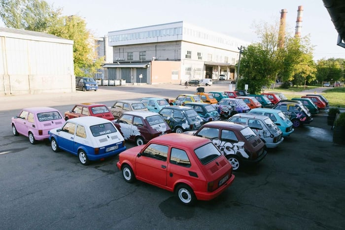 RIGA: City Rally with PanCars FIAT 126