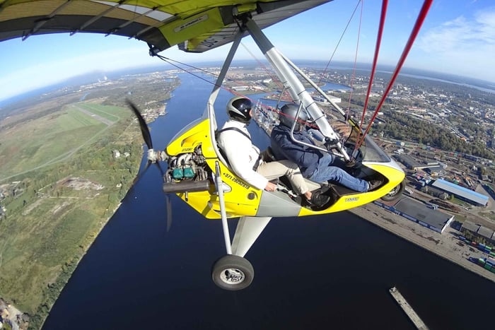 Riga: Deltaplan vliegavontuur