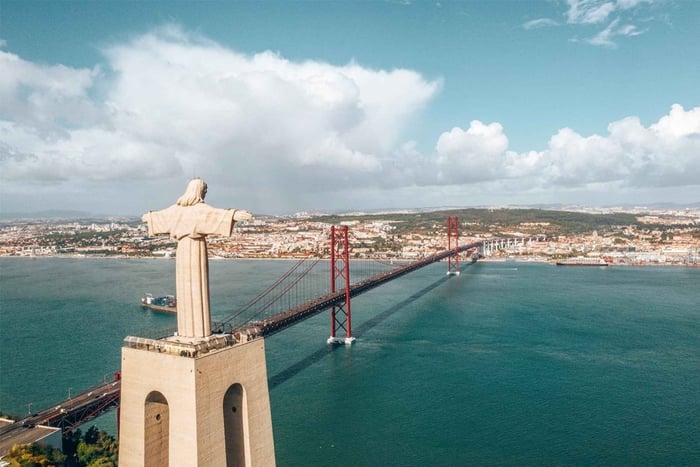 Belém, Cristo Rei und die Altstadt von Lissabon.