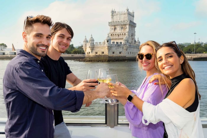 Lissabon: boottocht tussen Praça Do Comercio en Torre de Belém