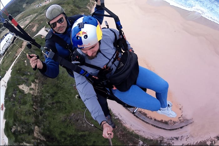 Fra Lissabon: Paraglidingflyvning med overførsler