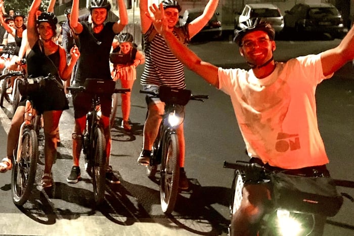 Lissabon: Guidet elektrisk cykeltur om natten