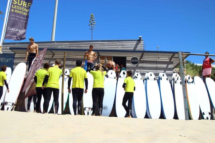 Lisbonne : cours de surf d'une heure et demie