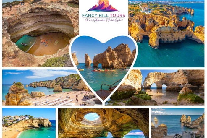 Lissabon: Algarve, grotten van Benagil en Lagos met optie voor rondvaart