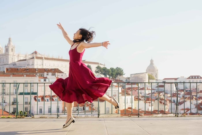 Lisbona: servizio fotografico da film con una guida locale