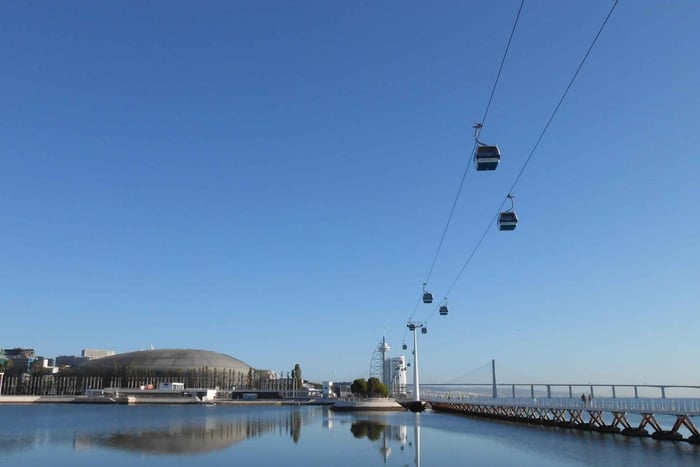 Lisboa: Teleférico de sentido único do Parque das Nações